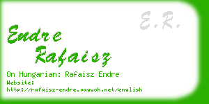 endre rafaisz business card